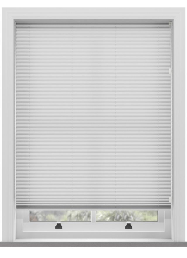 Mako White Cotton Pleated Blind