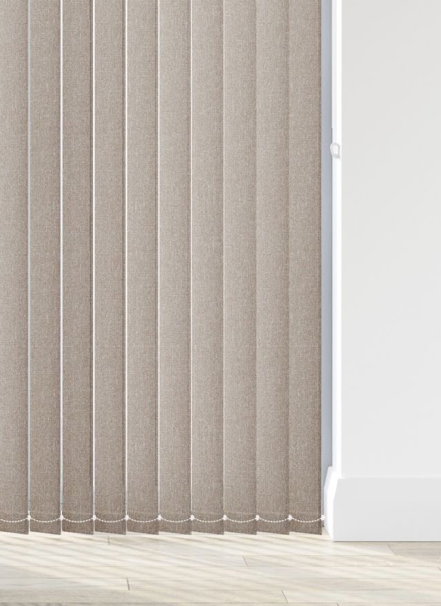 Lune Taupe Brown Vertical Blind
