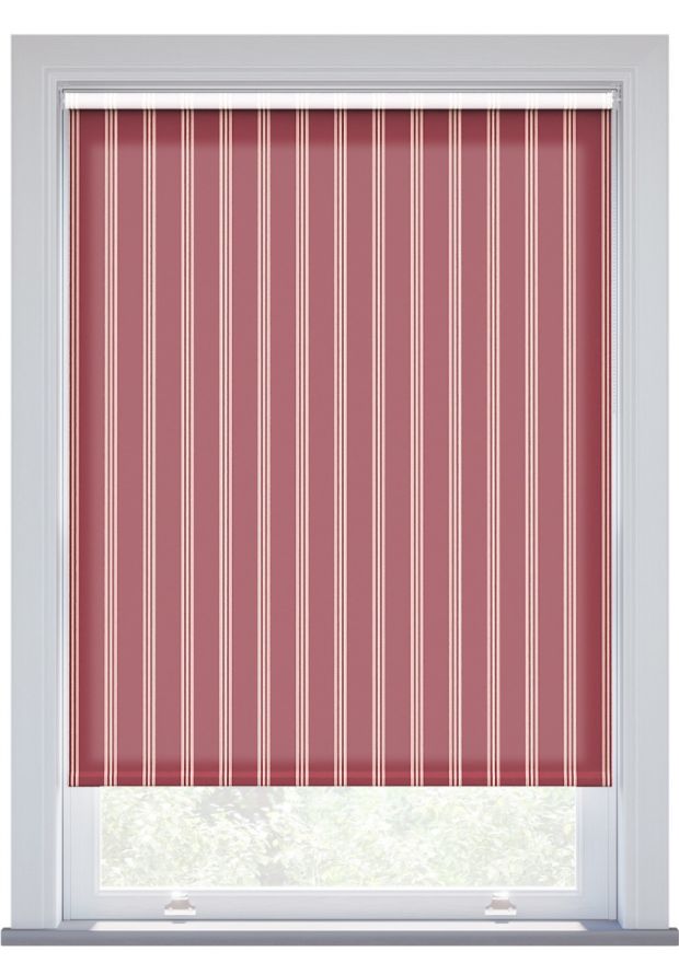 JL x Sanderson Arbre Stripe, Mulberry Putty Roller Blind