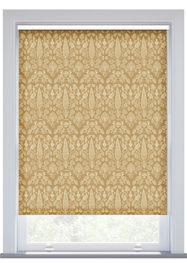 JL x Sanderson Tamizart, Ochre Roller Blind
