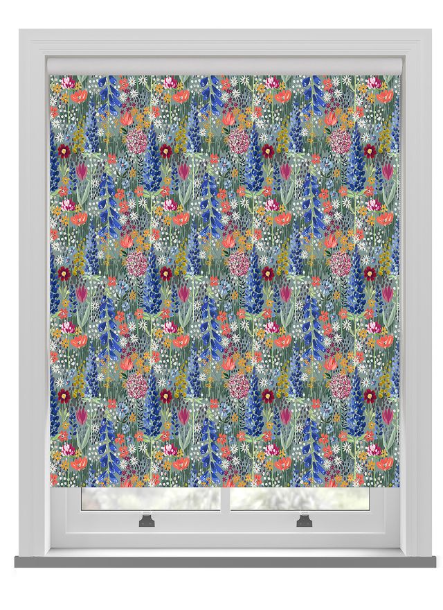 John Lewis Flora Blackout Roller Blind