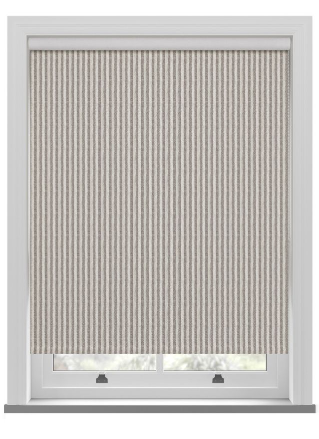 Emily Bond Oscar Stripe Smoke Roller Blind