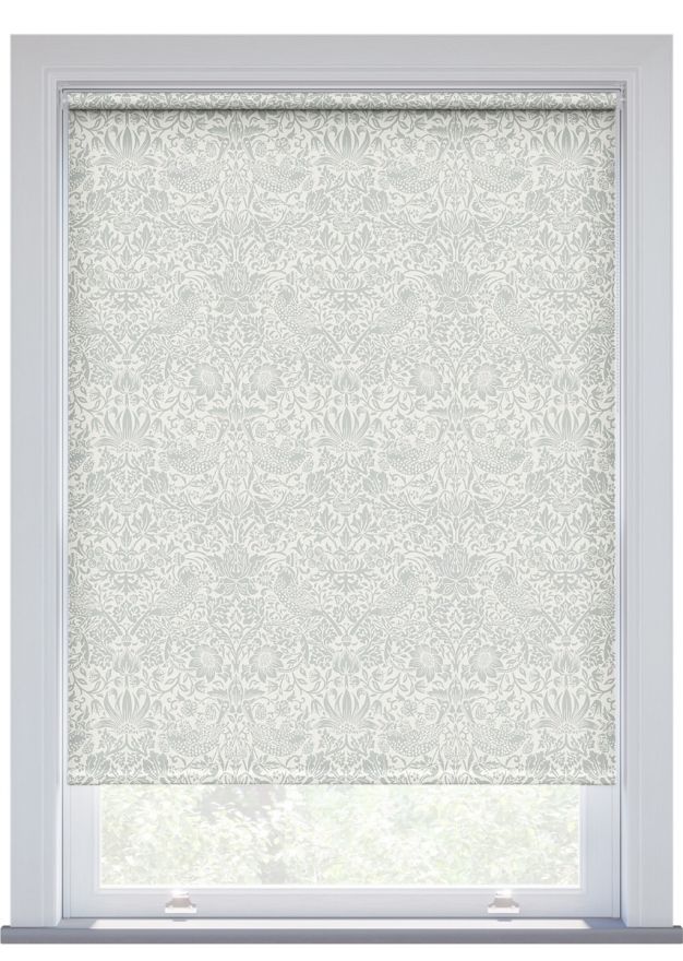 Morris & Co. Pure Strawberry Thief  Chalky Blue Roller Blind
