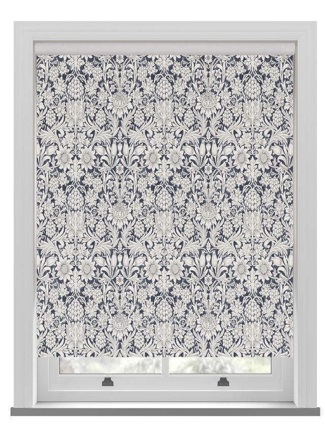 William Morris At Home Sunflower Indigo Roller Blind