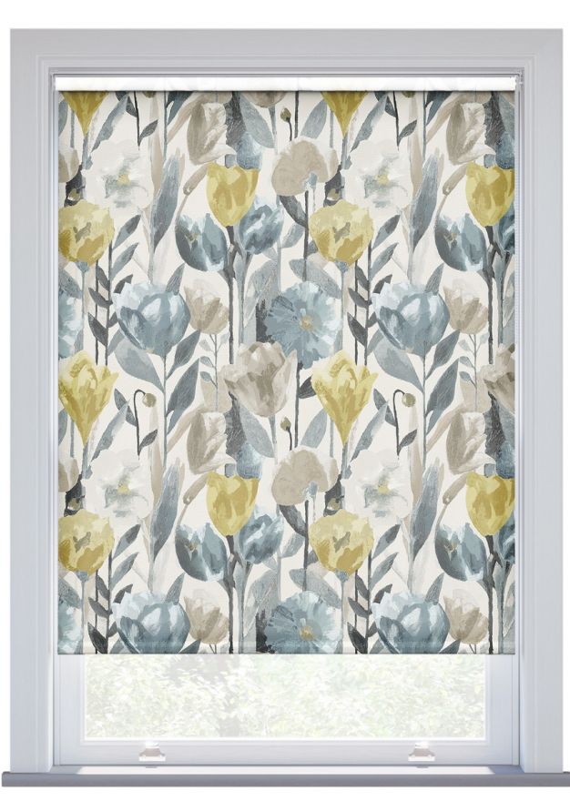 Harlequin Verdaccio, Mustard/Maize/Seal Roller Blind