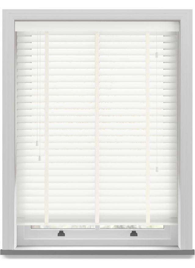 Premium Soft White Taped Basswood Blind