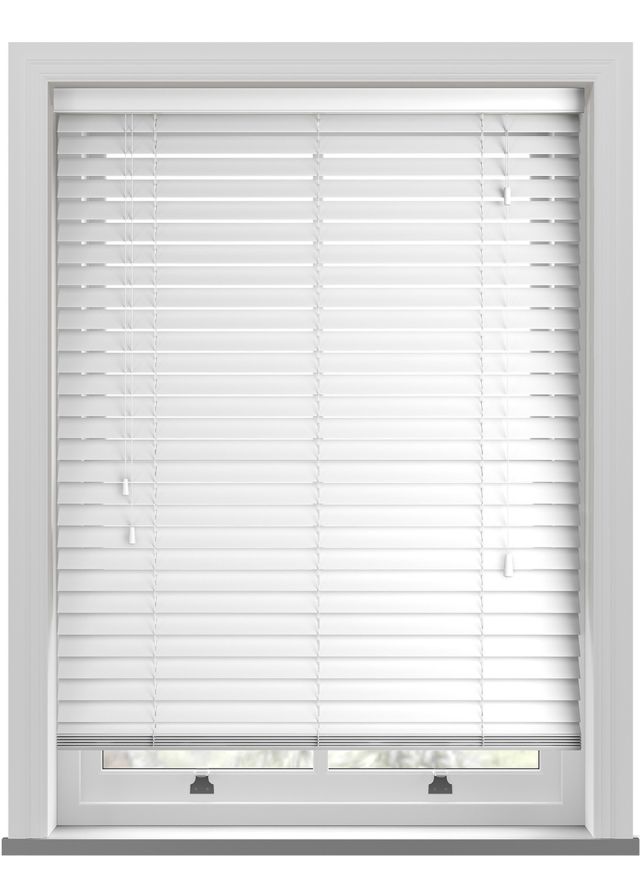 Classic White Real Wood Blind