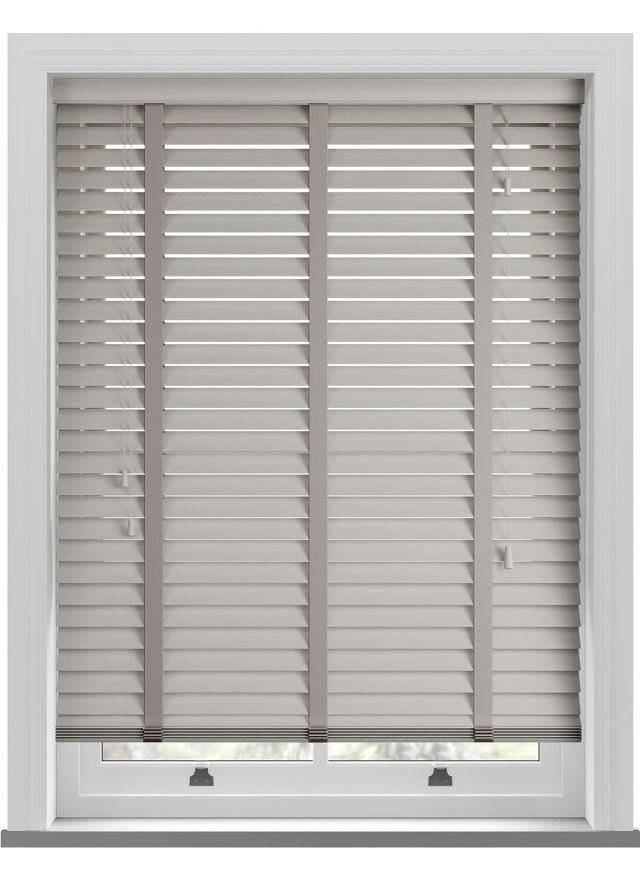 Soft Grey Real Wood Blind