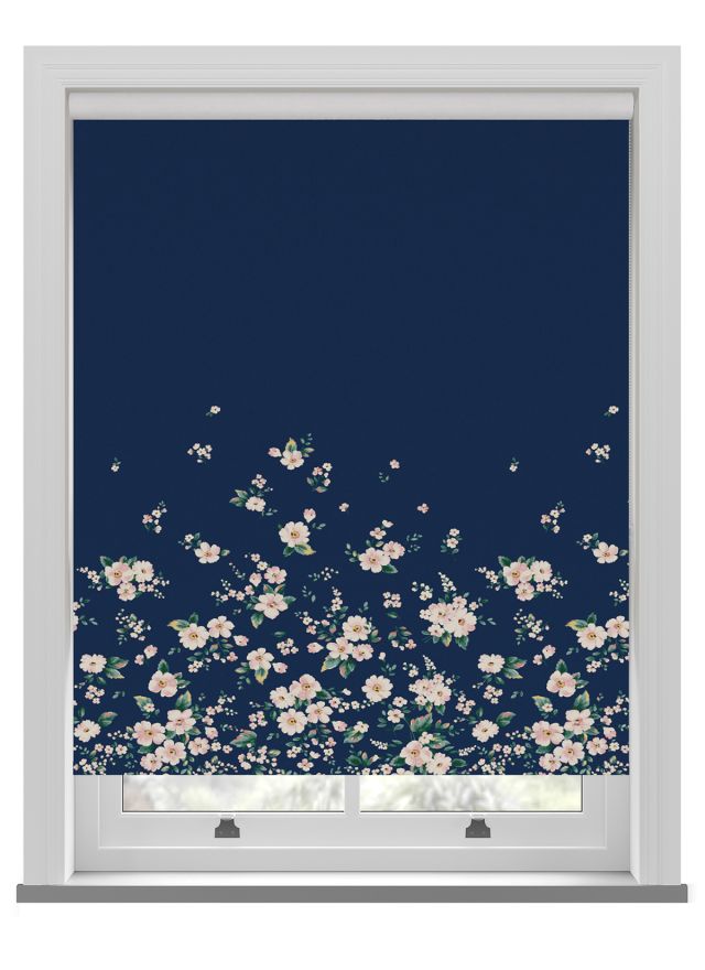 Cath Kidston Spitalfields Border Navy Roller Blind